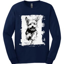 Yorkshire Terrier Running Dog Long Sleeve Shirt Gift For Dog Lover