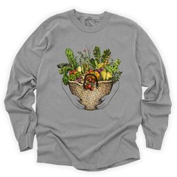 From Garden To Basket Long Sleeve Shirt T Shirt Gift For Gardener