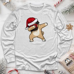 Dab Bulldog Unisex Long Sleeve Tee Gift For Dog Lover