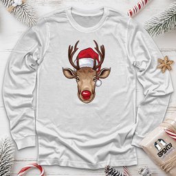 Christmas Deer Unisex Long Sleeve Tee Gift For Animal Lover