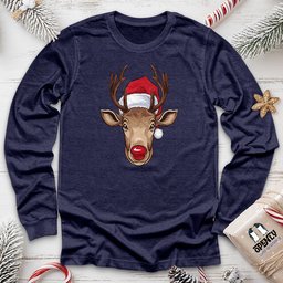 Christmas Deer Unisex Long Sleeve Tee Gift For Animal Lover