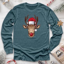 Christmas Deer Unisex Long Sleeve Tee Gift For Animal Lover