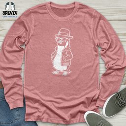 Cool Penguin Unisex Long Sleeve Tee Gift For Animal Lover