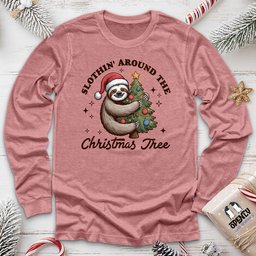 Christmas Tree Unisex Long Sleeve Tee Gift For Animal Lover
