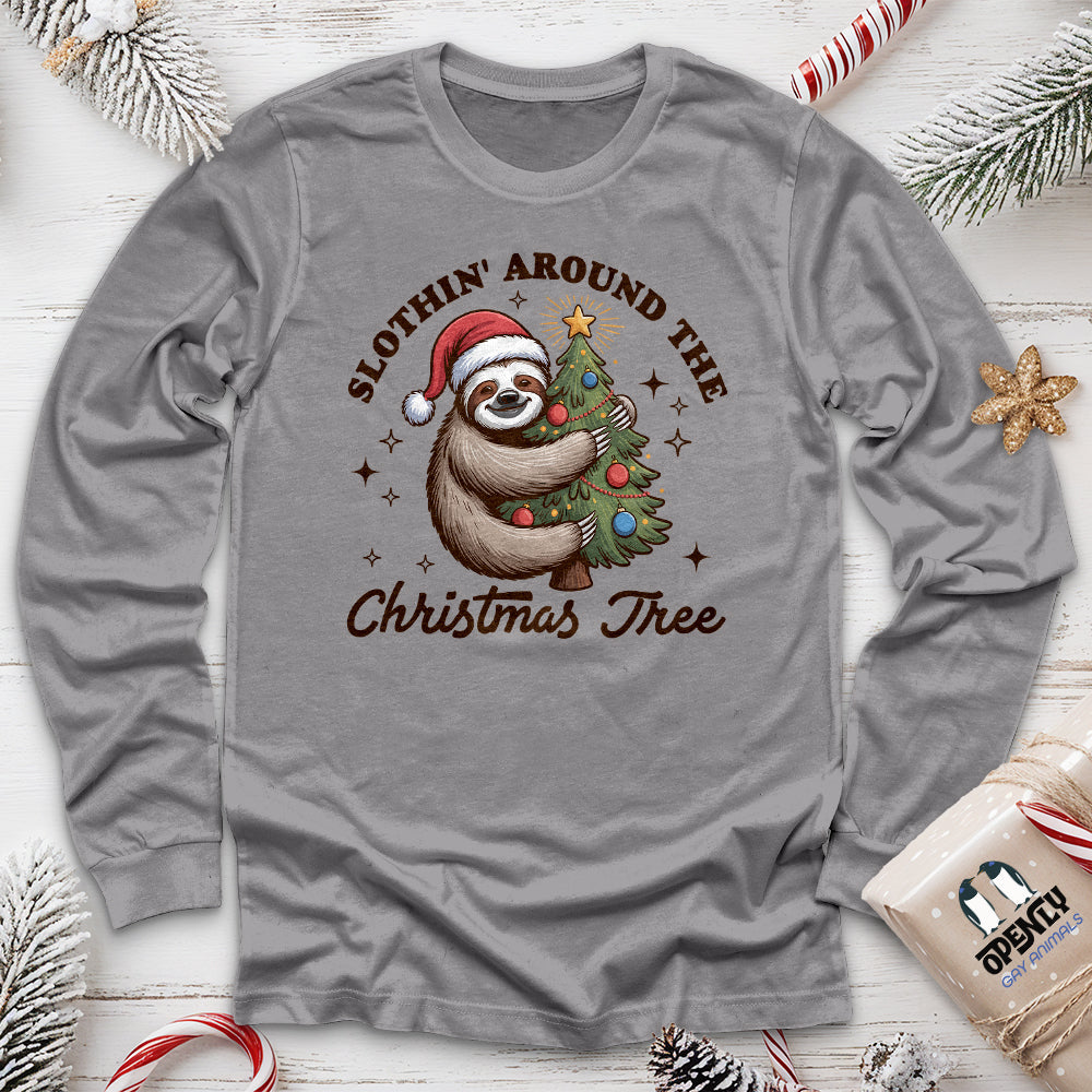 Christmas Tree Unisex Long Sleeve Tee Gift For Animal Lover