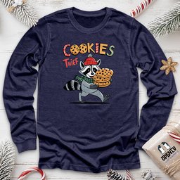Cookies Thief Unisex Long Sleeve Tee Gift For Animal Lover