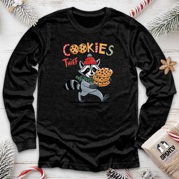 Cookies Thief Unisex Long Sleeve Tee Gift For Animal Lover