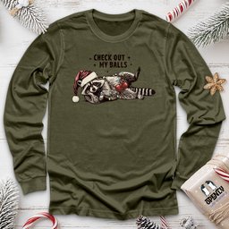 Check Out My Balls Unisex Long Sleeve Tee Gift For Animal Lover