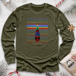 Colorful Christmas Tree Unisex Long Sleeve Tee Gift For Animal Lover