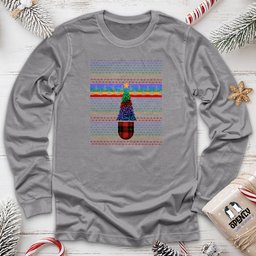Colorful Christmas Tree Unisex Long Sleeve Tee Gift For Animal Lover