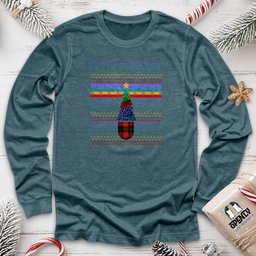 Colorful Christmas Tree Unisex Long Sleeve Tee Gift For Animal Lover