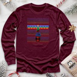 Colorful Christmas Tree Unisex Long Sleeve Tee Gift For Animal Lover
