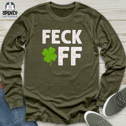 Feck Off Unisex Long Sleeve Tee Gift For Animal Lover
