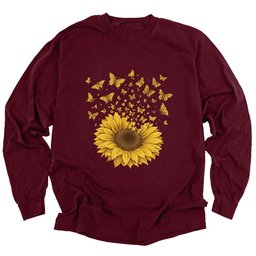 Sunflower Magic Long Sleeve Shirt T Shirt Gift For Gardener