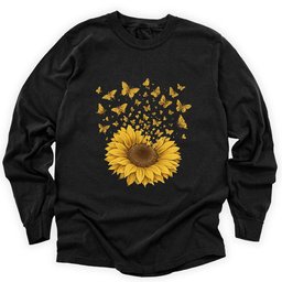 Sunflower Magic Long Sleeve Shirt T Shirt Gift For Gardener