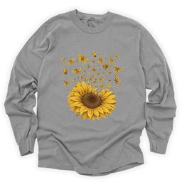 Sunflower Magic Long Sleeve Shirt T Shirt Gift For Gardener