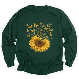 Sunflower Magic Long Sleeve Shirt T Shirt Gift For Gardener