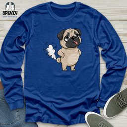 Farting Dog Unisex Long Sleeve Tee Gift For Dog Lover