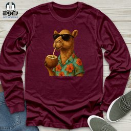 Chill Camel Club Unisex Long Sleeve Tee Gift For Animal Lover