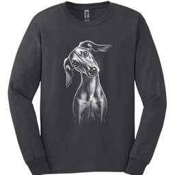Saluki Tilted Dog Long Sleeve Shirt Gift For Dog Lover