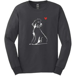 Portuguese Water Dog Sketch Dog Long Sleeve Tee Gift For Dog Lover