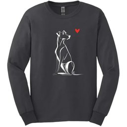 Rhodesian Ridgeback Sketch Dog Long Sleeve Tee Gift For Dog Lover