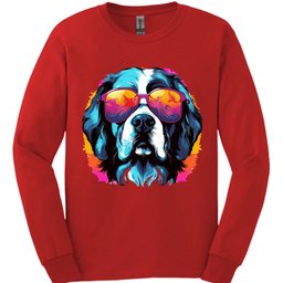 Saint Bernard Top Dog Long Sleeve Shirt Gift For Dog Lover