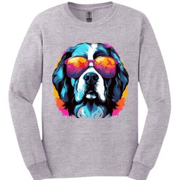 Saint Bernard Top Dog Long Sleeve Shirt Gift For Dog Lover
