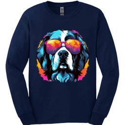 Saint Bernard Top Dog Long Sleeve Shirt Gift For Dog Lover