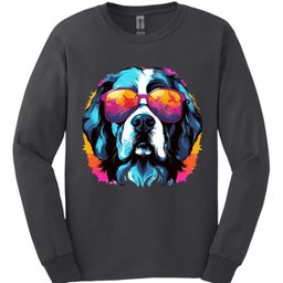 Saint Bernard Top Dog Long Sleeve Shirt Gift For Dog Lover