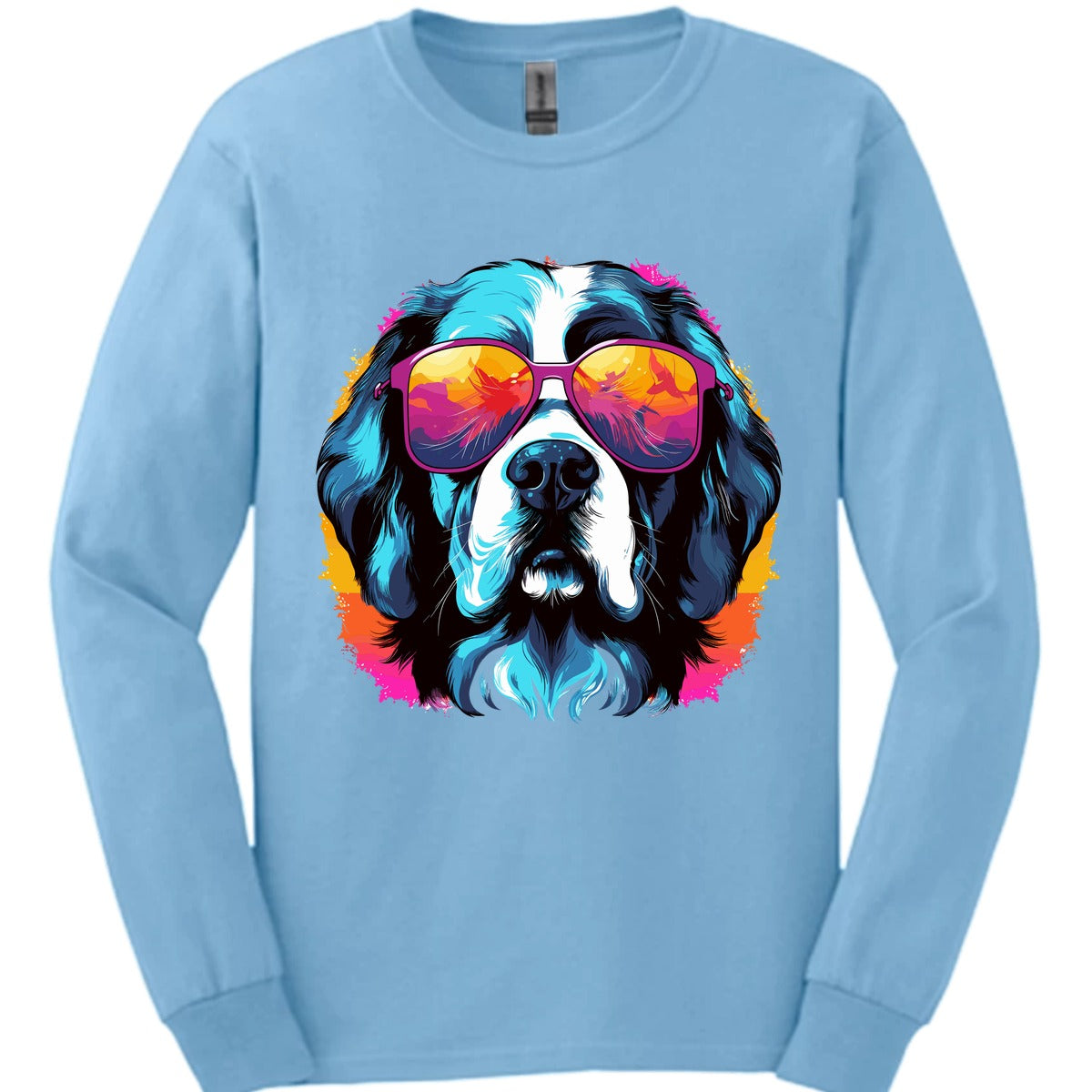 Saint Bernard Top Dog Long Sleeve Shirt Gift For Dog Lover