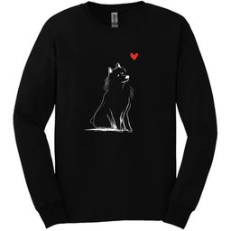 Samoyed Sketch Dog Long Sleeve Tee Gift For Dog Lover