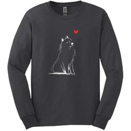 Samoyed Sketch Dog Long Sleeve Tee Gift For Dog Lover