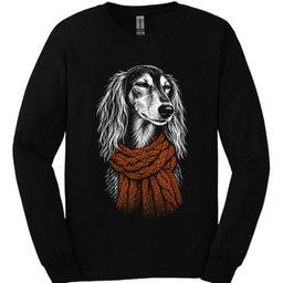 Saluki Winter Dog Long Sleeve Shirt Gift For Dog Lover