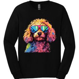 Poodle Top Dog Long Sleeve Shirt Gift For Dog Lover