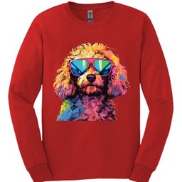 Poodle Top Dog Long Sleeve Shirt Gift For Dog Lover