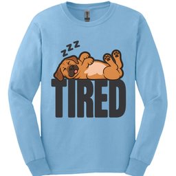 Rhodesian Ridgeback Tired Dog Long Sleeve Shirt Gift For Dog Lover