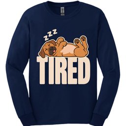 Rhodesian Ridgeback Tired Dog Long Sleeve Shirt Gift For Dog Lover
