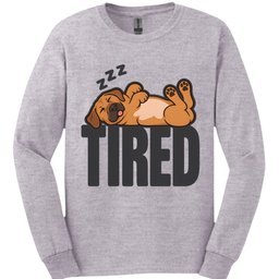 Rhodesian Ridgeback Tired Dog Long Sleeve Shirt Gift For Dog Lover