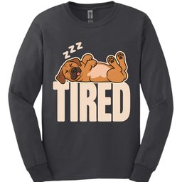 Rhodesian Ridgeback Tired Dog Long Sleeve Shirt Gift For Dog Lover
