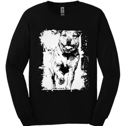 Rottweiler Running Dog Long Sleeve Shirt Gift For Dog Lover