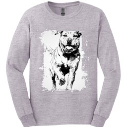 Rottweiler Running Dog Long Sleeve Shirt Gift For Dog Lover