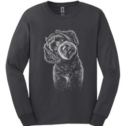 Portuguese Water Dog Tilted Dog Long Sleeve Shirt Gift For Dog Lover
