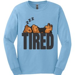 Welsh Terrier Tired Dog Long Sleeve Shirt Gift For Dog Lover