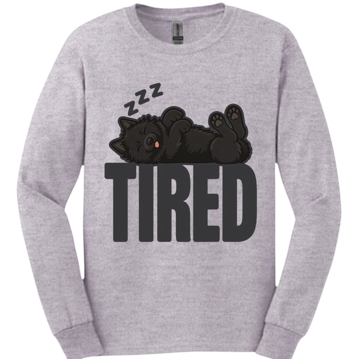Schipperke Tired Dog Long Sleeve Shirt Gift For Dog Lover