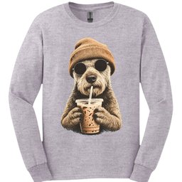 Welsh Terrier Hipster Dog Long Sleeve Shirt Gift For Dog Lover