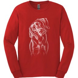 Sprocker Tilted Dog Long Sleeve Shirt Gift For Dog Lover