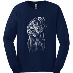 Sprocker Tilted Dog Long Sleeve Shirt Gift For Dog Lover