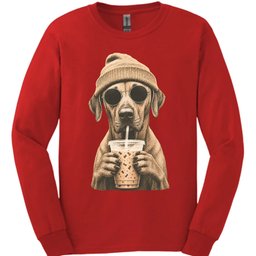 Rhodesian Ridgeback Hipster Dog Long Sleeve Shirt Gift For Dog Lover