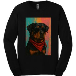 Rottweiler Punk Dog Long Sleeve Shirt Gift For Dog Lover
